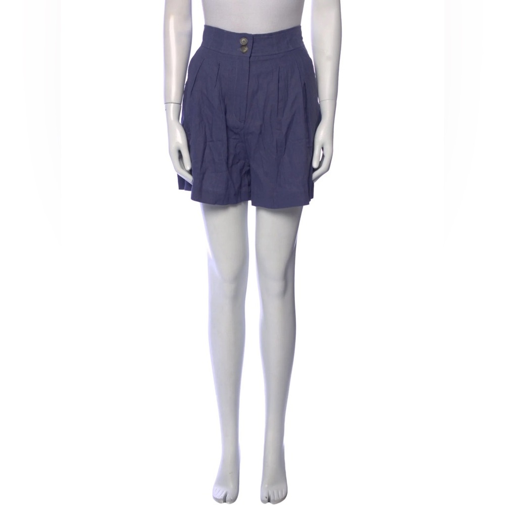 Jason Wu Purple High-waisted Pleated Paperbag Shors